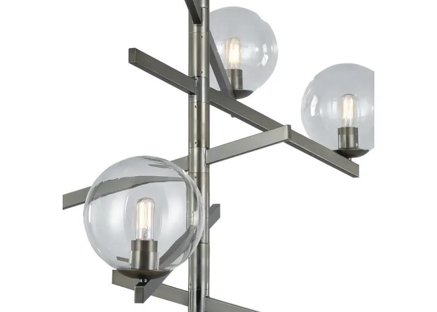 Globes of Light 42" Wide 8-Light Chandelier - Black