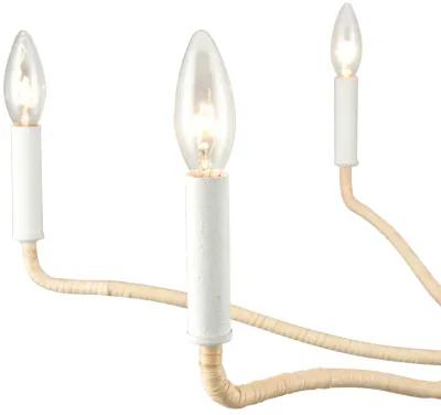 Breezeway 31'' High 6-Light Chandelier - White Coral