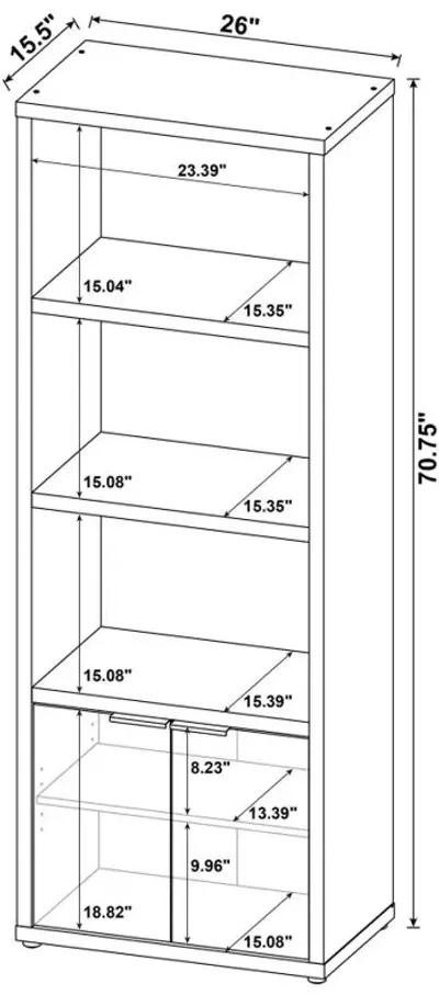 Tabby 3-Shelf Engineered Wood Media Tower Mango