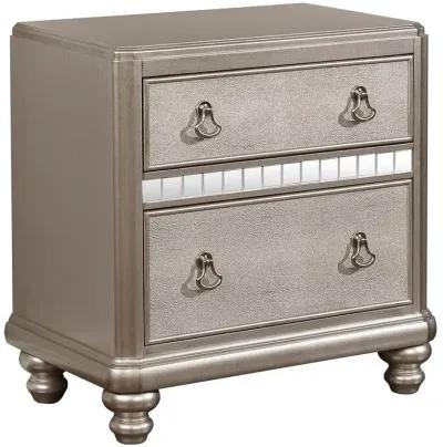 Bling Game Bedroom Set Metallic Platinum