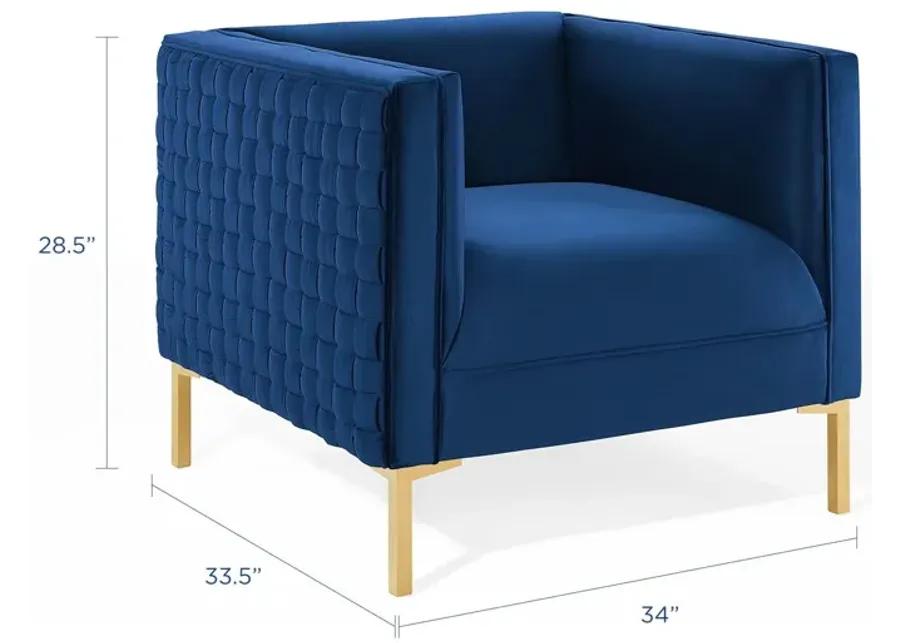 Resonate Performance Velvet Armchair