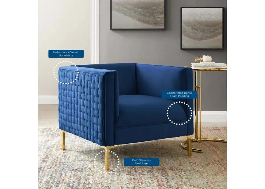 Resonate Performance Velvet Armchair