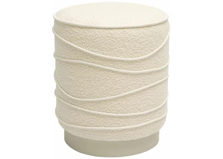 Nero Cream Boucle Ottoman