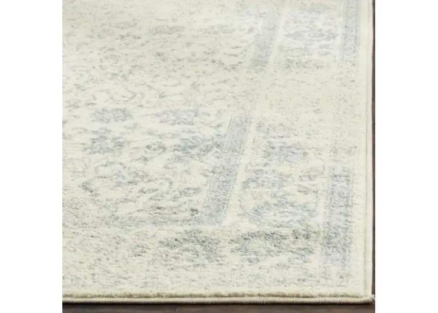 Adirondack Contemporary Ivory / Slate 2'-6" X 4' Powerloomed Rug