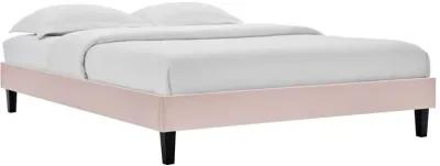 Elise Full Performance Velvet Platform Bed