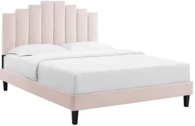 Elise Full Performance Velvet Platform Bed