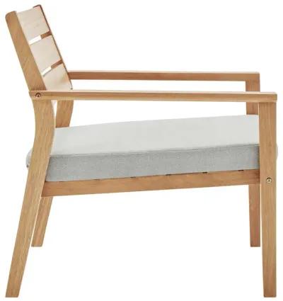 Breton Outdoor Patio Ash Wood Armchair