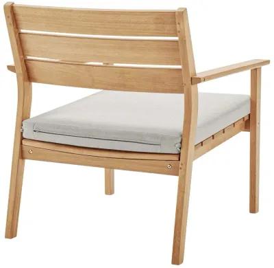 Breton Outdoor Patio Ash Wood Armchair