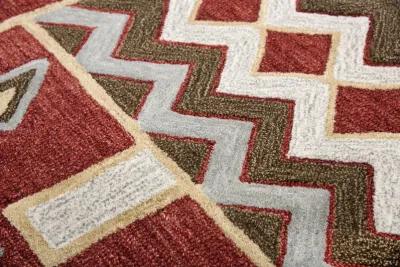 Mesa Red Southwest/Tribal Wool 10' x 13' Rectangle Rug