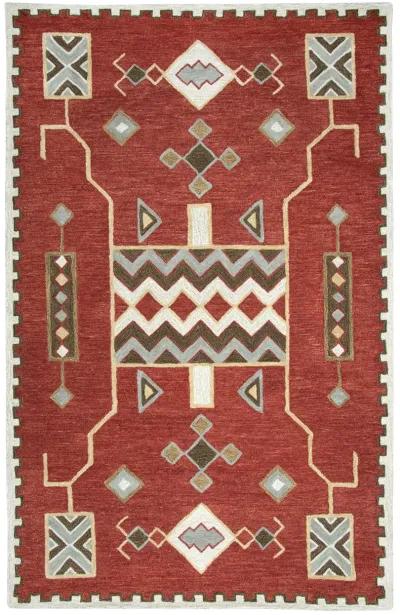 Mesa Red Southwest/Tribal Wool 10' x 13' Rectangle Rug