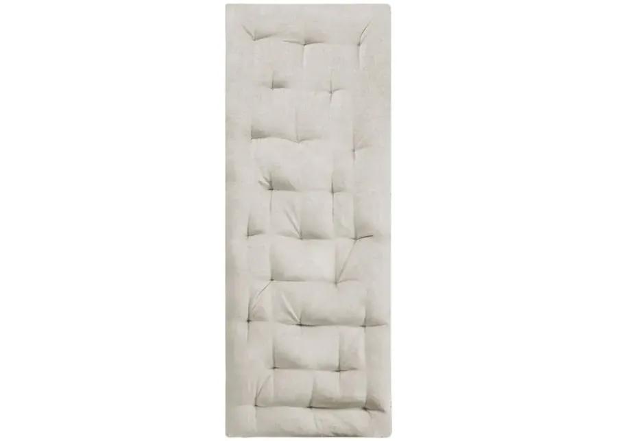 Intelligent Design Edelia Ivory Poly Chenille Lounge Floor Pillow Cushion