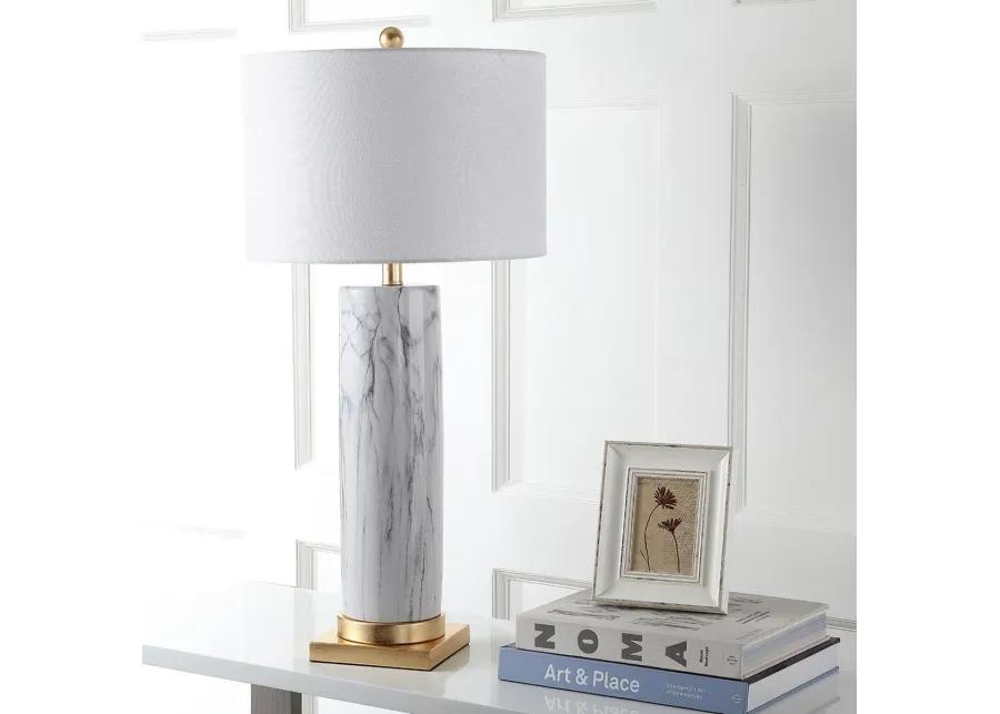 Sonia Faux Marble 31.25-Inch H Table Lamp - Set of 2