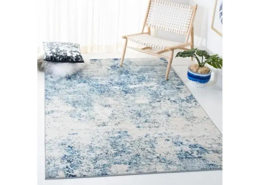 Brentwood 822 Ivory / Navy 12' X 18' Oversized Powerloomed Rug