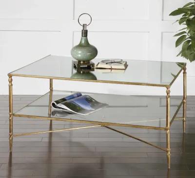 Henzler Mirrored Glass Coffee Table