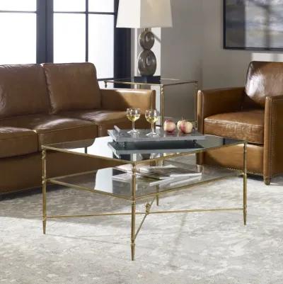 Henzler Mirrored Glass Coffee Table