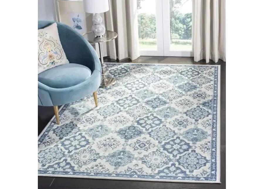 Brentwood 815 Navy / Grey 6'-7" X 6'-7" Square Square Powerloomed Rug