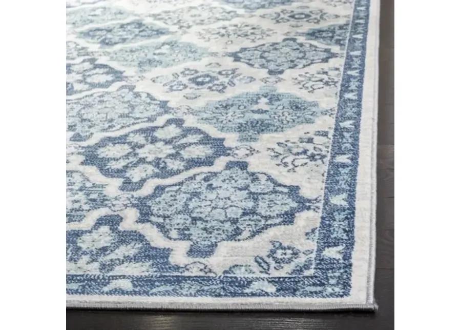 Brentwood 815 Navy / Grey 6'-7" X 6'-7" Square Square Powerloomed Rug