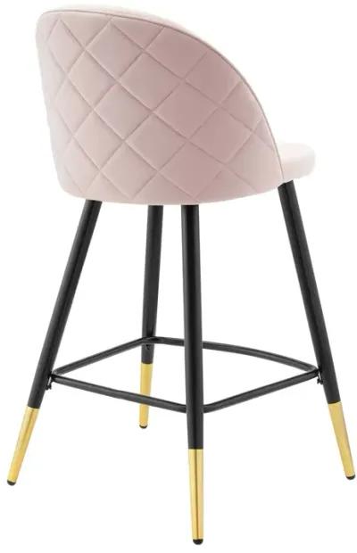 Cordial Performance Velvet Counter Stools - Set of 2