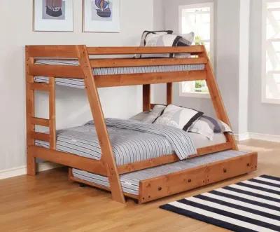 Wrangle Hill Trundle with Bunkie Mattress Amber Wash