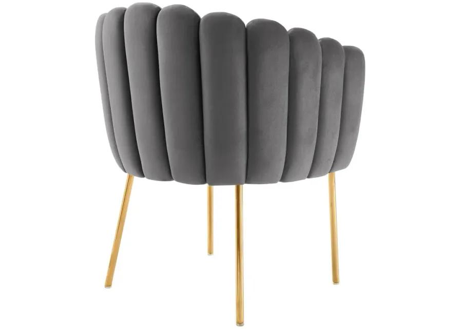 Sanna Channel Tufted Performance Velvet Armchair