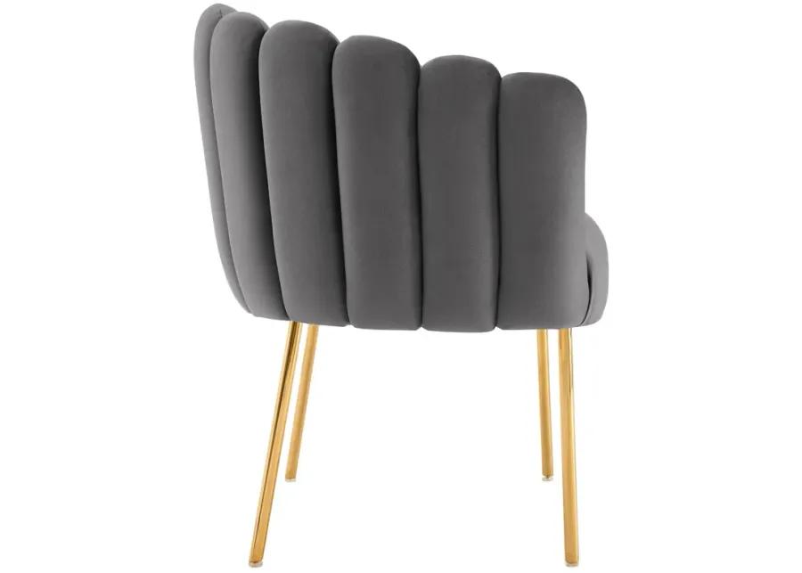 Sanna Channel Tufted Performance Velvet Armchair