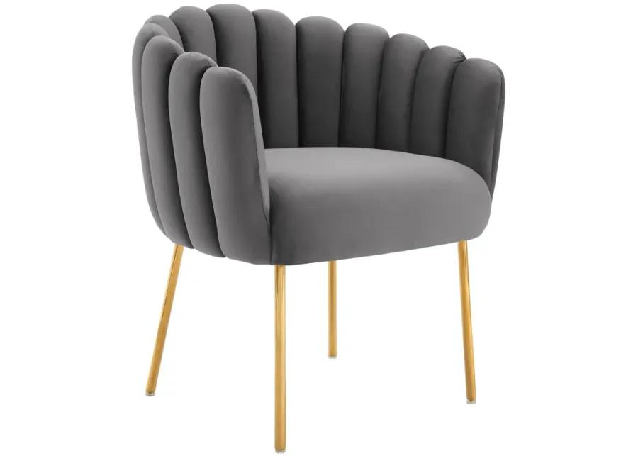 Sanna Channel Tufted Performance Velvet Armchair