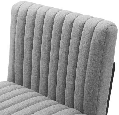 Indulge Channel Tufted Fabric Bar Stool