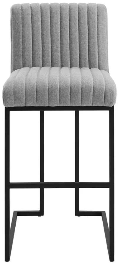 Indulge Channel Tufted Fabric Bar Stool