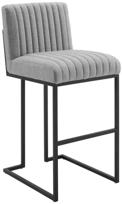 Indulge Channel Tufted Fabric Bar Stool