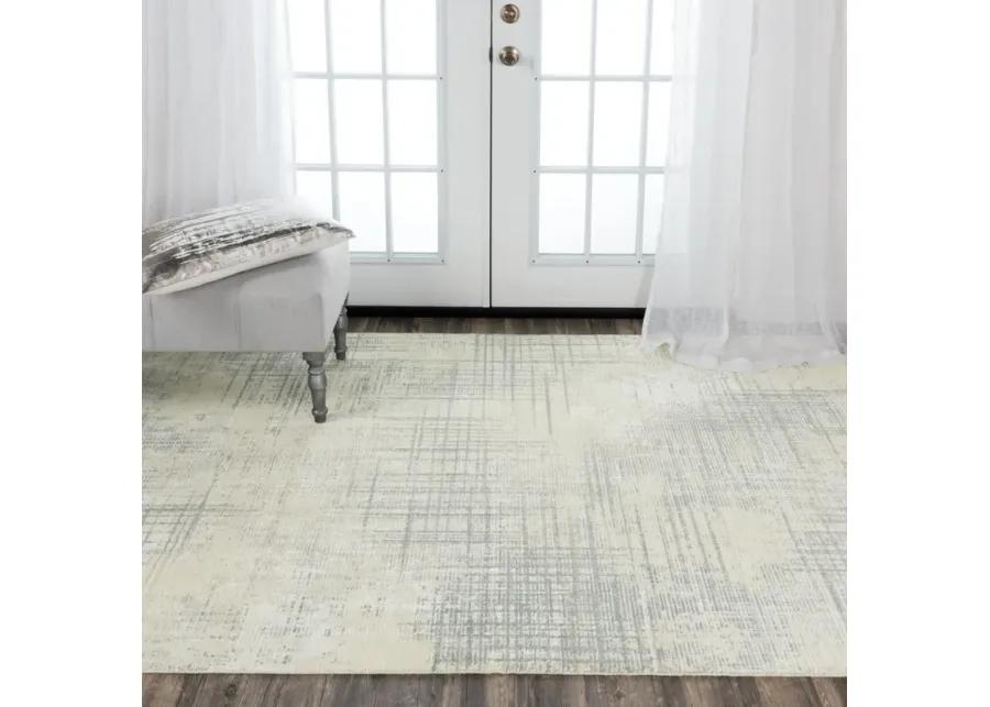 Couture Beige/Gray Abstract NZ Wool/Tencel Blend 10' x 13' Rectangle Rug