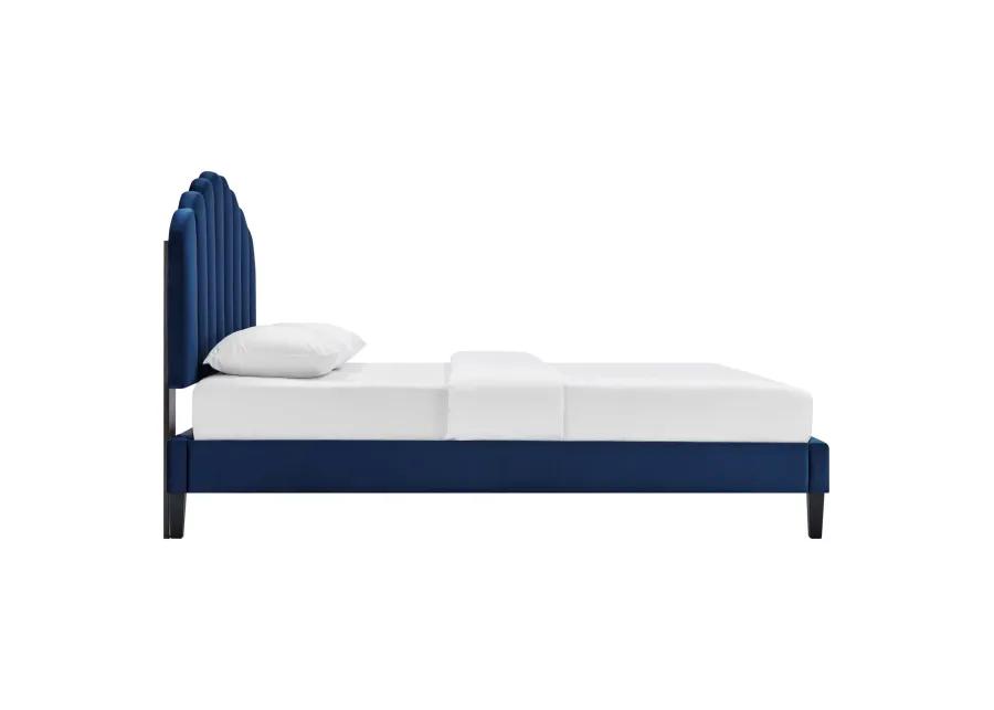 Daisy Performance Velvet King Platform Bed