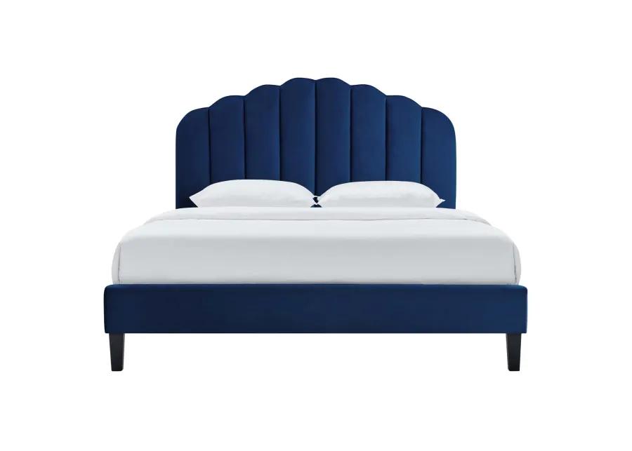 Daisy Performance Velvet King Platform Bed