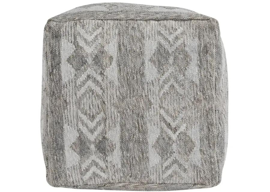 Performance Caravan Gray Multi Pouf 