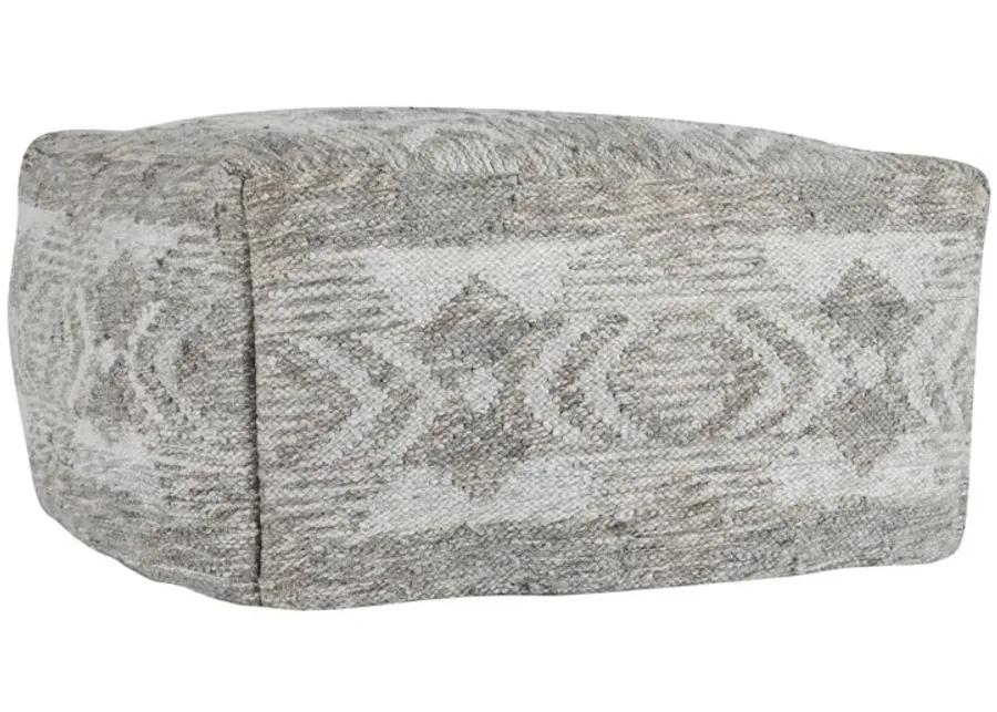 Performance Caravan Gray Multi Pouf 