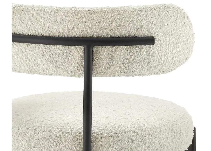 Albie Boucle Fabric Bar Stools - Set of 2