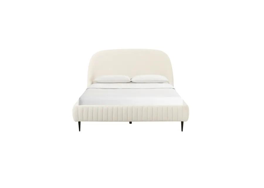 Denise Cream Boucle Bed in King