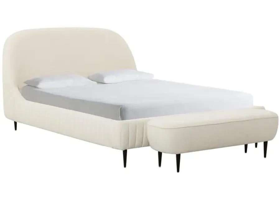 Denise Cream Boucle Bed in King