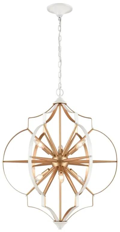 Laguna Beach 26" Wide 6-Light Chandelier - Gold