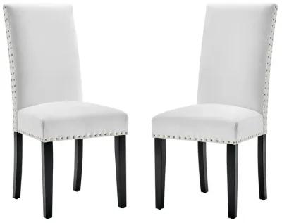 Parcel Performance Velvet Dining Side Chairs - Set of 2