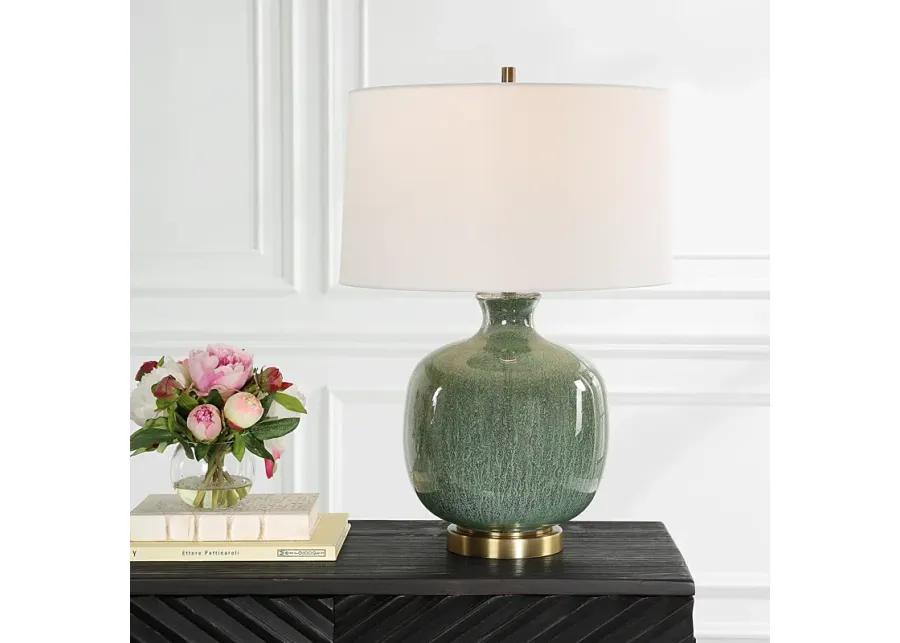 Nataly Aged Green Table Lamp