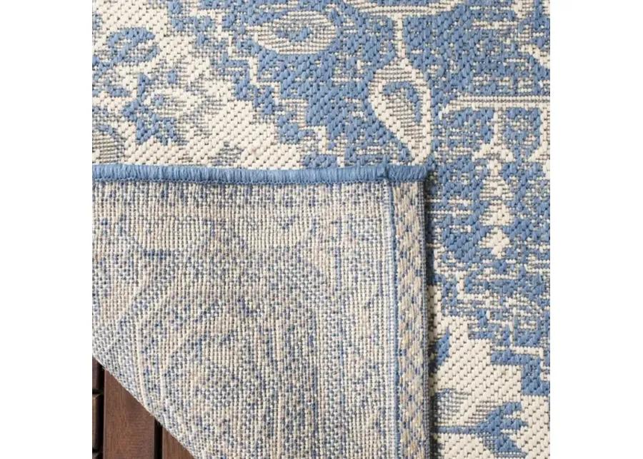 Safavieh BEACH HOUSE Collection BHS138N-9 Cream / Blue 9' X 12'