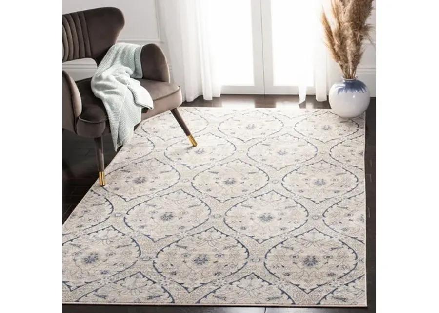 Brentwood 860 Light Grey / Blue 10' X 13' Oversized Rectangle Powerloomed Rug