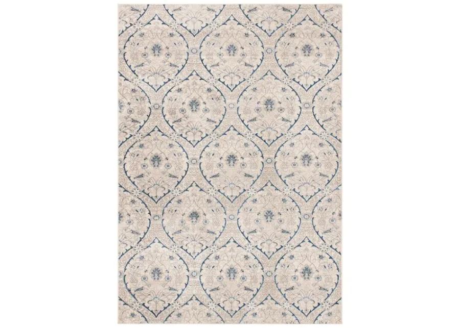 Brentwood 860 Light Grey / Blue 10' X 13' Oversized Rectangle Powerloomed Rug