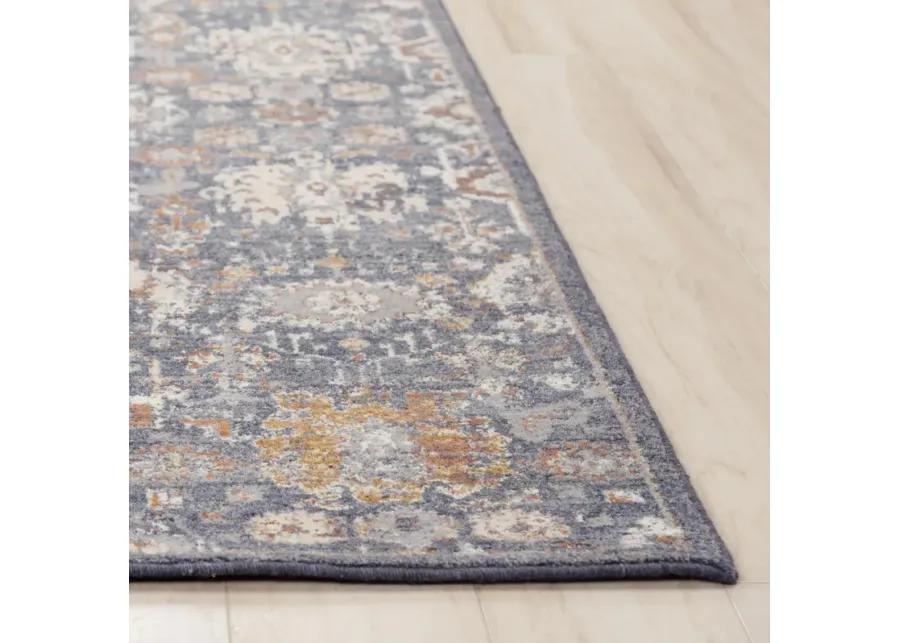 Ventura Blue Classic Persian Washed Wool 9'x12' Rectangle Rug