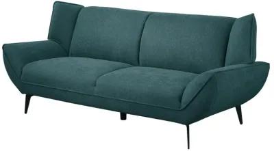 Acton Upholstered Flared Arm Sofa Teal Blue