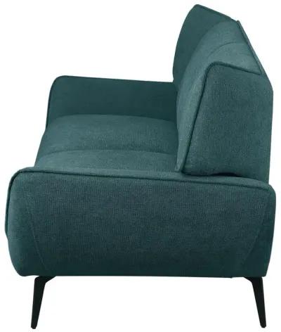 Acton Upholstered Flared Arm Sofa Teal Blue