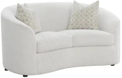 Rainn 3-piece Upholstered Tight Back Living Room Set Latte