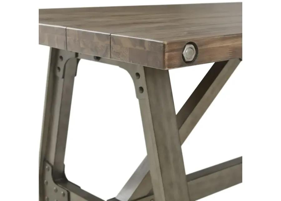 INK+IVY Lancaster Grey/Silver Dining Table