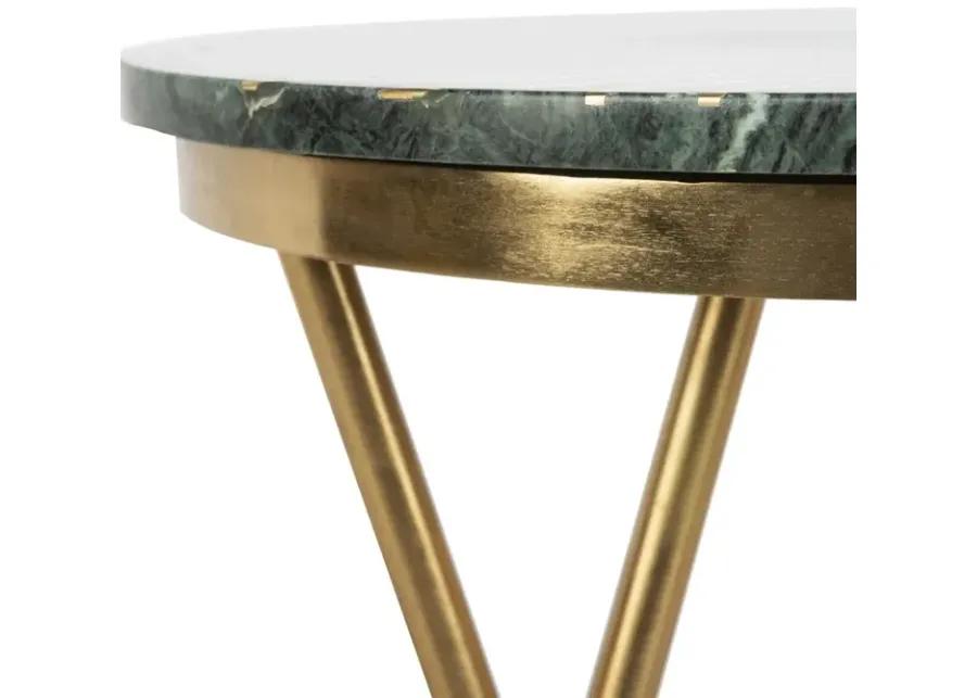 COLETTA ROUND MARBLE ACCENT TABLE