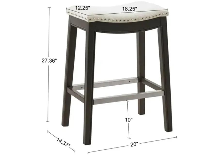 Madison Park Belfast Cream Counter Stool